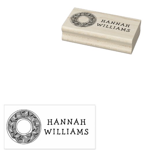 Donuts Cute Kind Doughnut Rubberstempel (Gestempeld)