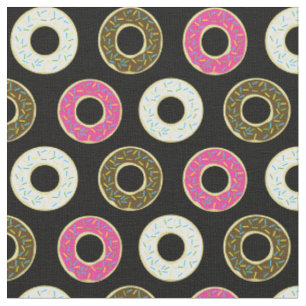Donuts Cute Kinderen Colorful Food Doughnoten Stof
