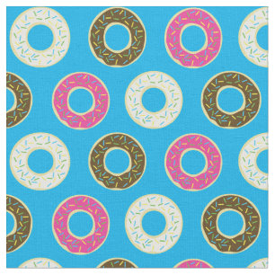 Donuts Cute Kinderen Colorful Food Doughnoten Stof