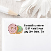 Donuts Design Return-adreslabel Etiket (Insitu)
