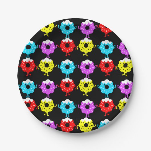 Donuts Donut liefhebbers Papieren Bordje (Voorkant)