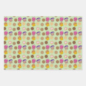 Donuts, donuts, taarten, taarten, cupcakes inpakpapier vel (Voorkant 2)