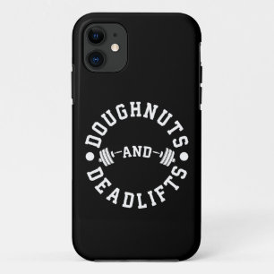 Donuts en Deadlifts - Carbs - Funny Workout iPhone 11 Hoesje