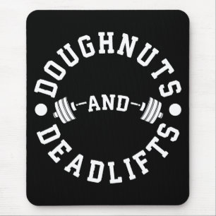 Donuts en Deadlifts - Carbs - Funny Workout Muismat