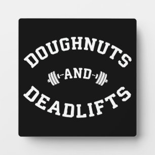 Donuts en Deadlifts - Funny Gym Workout Fotoplaat