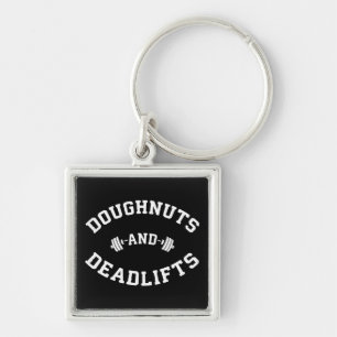 Donuts en Deadlifts - Funny Gym Workout Sleutelhanger