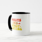 Donuts en Ghost Hunting Grappige Spooky Halloween Mok (Voorkant links)