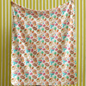 Donuts en ijskap fleece deken