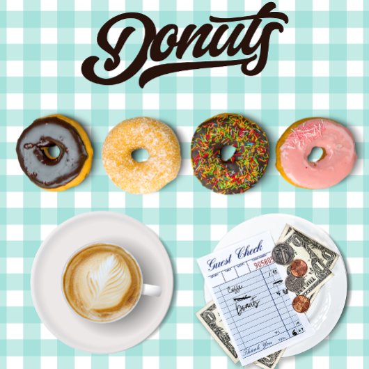 Donuts en Koffie T-Shirt