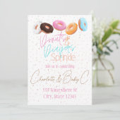 Donuts en Luier Spetter Kaart (Staand voorkant)