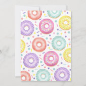 Donuts en Luiers Baby Shower Kaart (Achterkant)