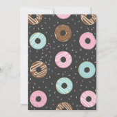 Donuts en luiers Baby shower Sprinkle Doughnut Kaart (Achterkant)
