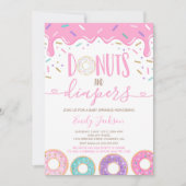 Donuts Et Diapeurs Invitation À Saupoudrer (Devant)