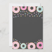 Donuts Et Diapeurs Invitation Baby shower (Dos)