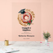 Donuts et diplômes rose et or Accueil (Mariage)