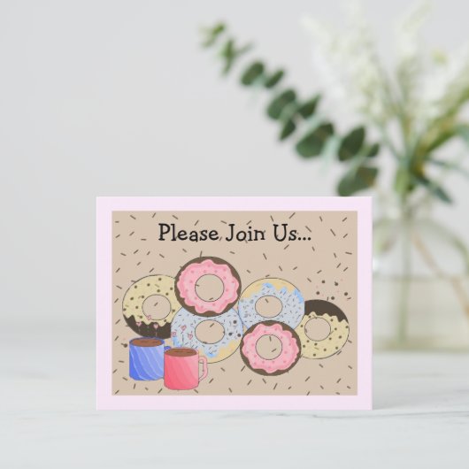 Donuts et Faire-part de café (Debout devant)