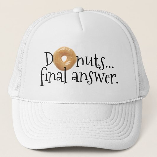 Donuts Final Answer Fun Trucker Pet (Voorkant)