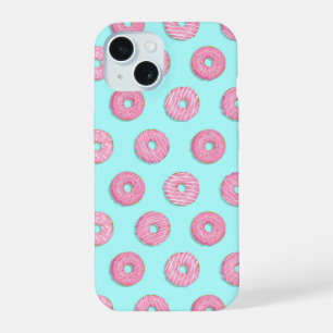 Donuts glacés rose sucre doux