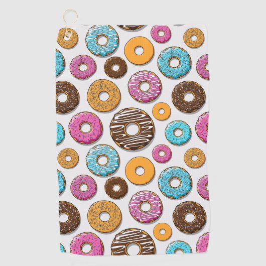 Donuts Golfhanddoek (Voorkant)