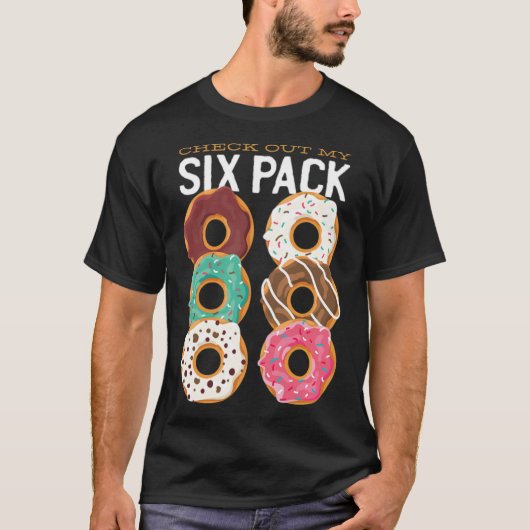 Donuts grappig zegt grappig. t-shirt (Voorkant)