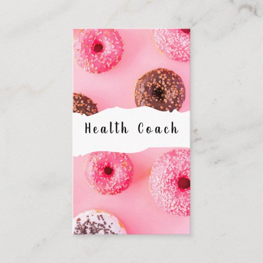 Donuts Health Coach Visitekaartje (Voorkant)