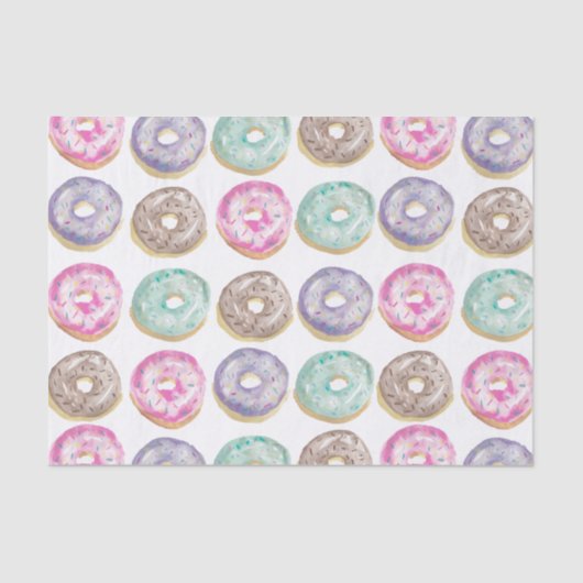 Donuts in waterverf tissuepapier (Voorkant)