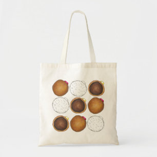 Donuts (Jelly, Boston Cream) Doughnut Bag Tote Bag