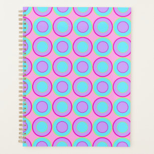 Donuts Lilac Et Turquoise Avec Remplissage Sur Ros