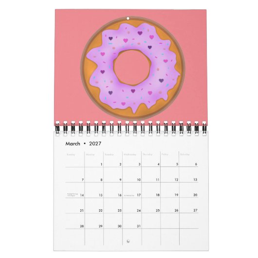 Donuts Love Calendar Kalender (Mar 2027)