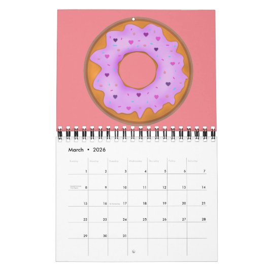 Donuts Love Calendar Kalender (Mar 2026)