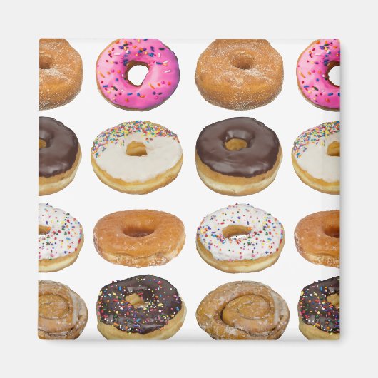 Donuts Lover Fun Doughnuts Magneet (Voorkant)