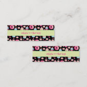 Donuts Macarons and Cupcake Pattern Website Mini Visitekaartje (Voorkant / Achterkant)