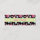 Donuts Macarons and Cupcake Pattern Website Mini Visitekaartje (Achterkant)