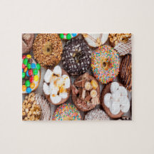 Donuts Marshmallow Jigzaag Puzzle