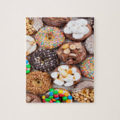 Donuts Marshmallow Jigzaag Puzzle Legpuzzel (Verticaal)
