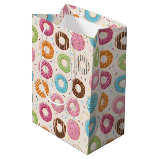 Donuts Medium Cadeauzakje (Achterkant Gekanteld)