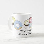 Donuts met Cute Gezegde Koffiemok (Voorkant links)