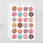 Donuts met papa Vaderdag Celebration Kaart (Achterkant)