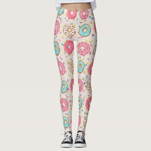 Donuts met Sprinkles Leggings (Voorkant)