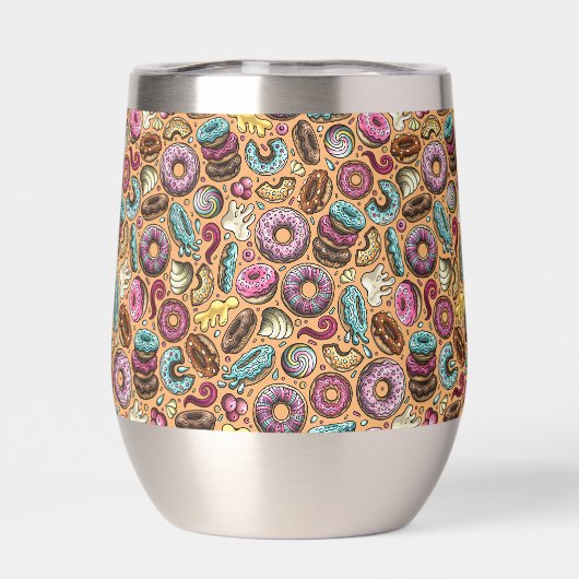 Donuts met sprinkles patroon (Achterkant)