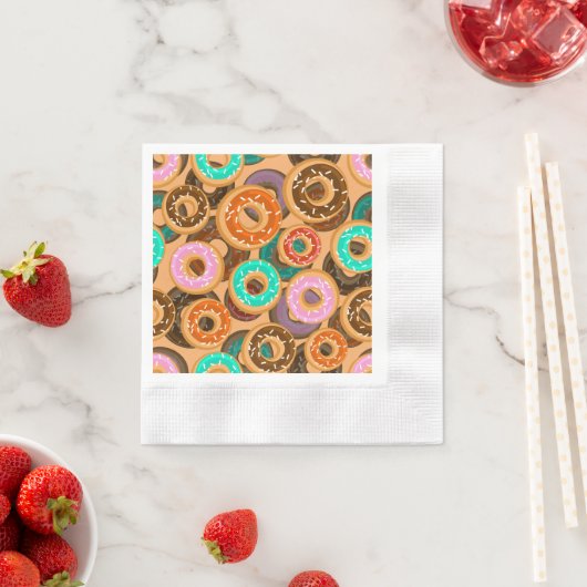 Donuts met sprinkles patroon servet (Insitu)