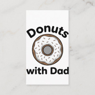 Donuts Met Vader Vintage Donut Shirt Ontwerp_1 Visitekaartje