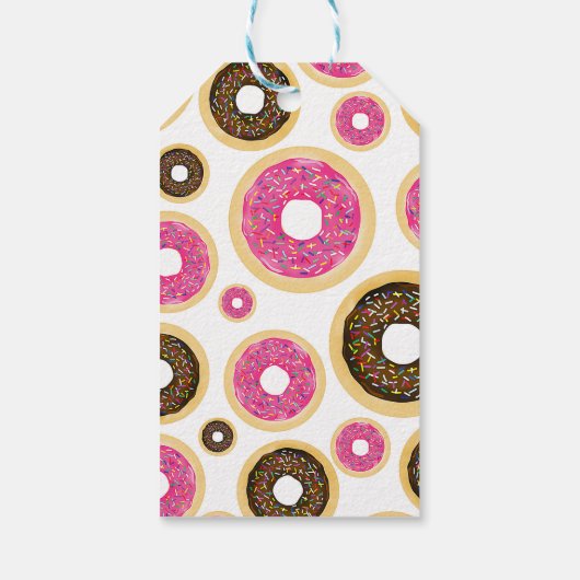 Donuts Modern Birthday Party Cadeaulabel (Achterkant)