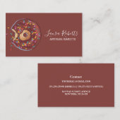 Donuts modernes Carte de visite de boulangerie Art (Devant / Derrière)