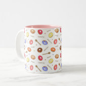 Donuts Mug à deux tons 11 oz fait maison (Devant gauche)