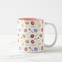 Donuts Mug à deux tons 11 oz fait maison