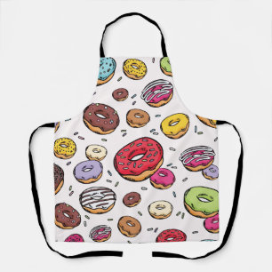 Donuts naadloos patroon schort