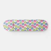 Donuts & naam of Tekst wit Skateboard (Horizontaal)