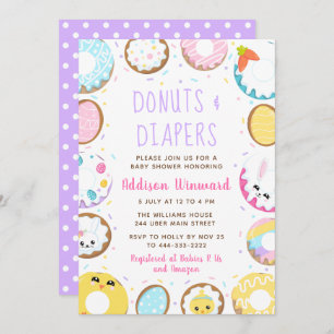 Donuts Pasen Baby shower Kaart