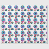 Donuts patroon inpakpapier (Vlak)